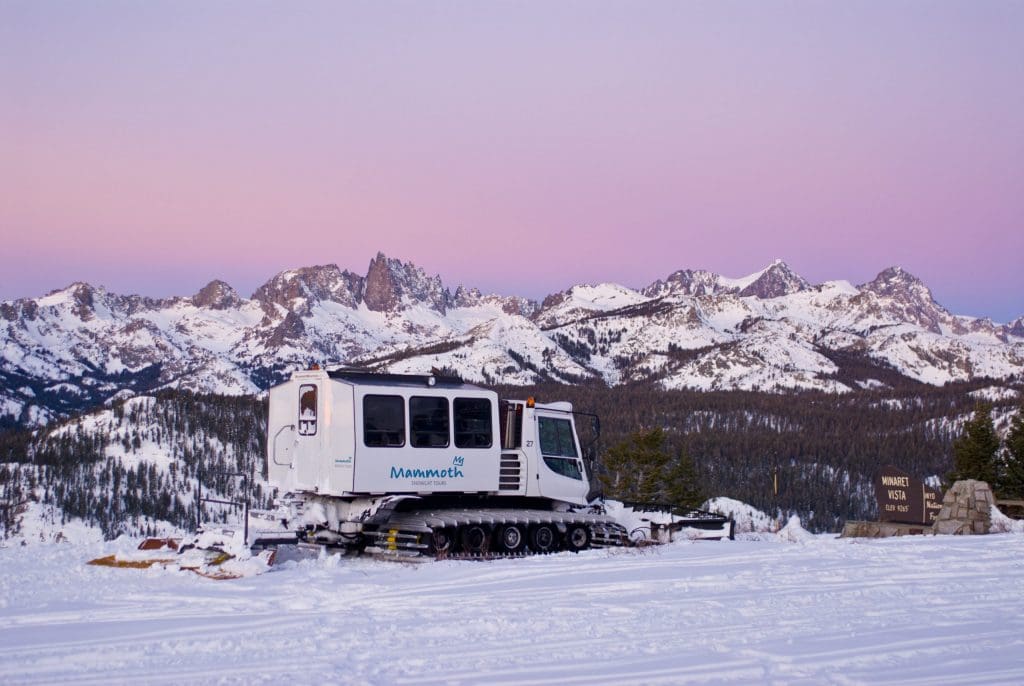 Snowcat tours at  Mammoth Lakes 