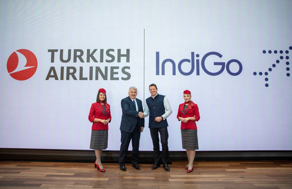 Acuerdo comercial entre Turkish Airlines e IndiGo Airlines
