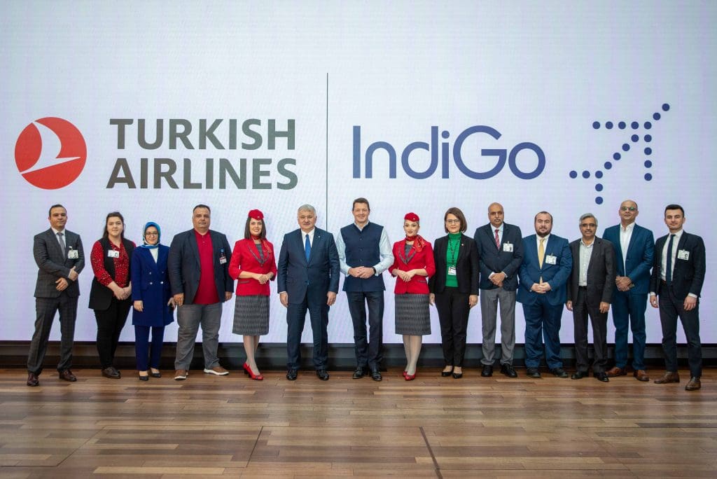 Acuerdo comercial entre Turkish Airlines e IndiGo Airlines