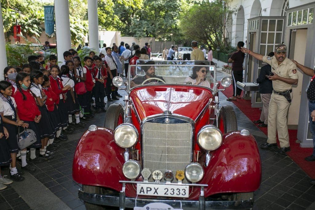 Flag off at ITC Windsor Drive to Revive - 12th Annual ITC Hotels Historic Vehicles Drive