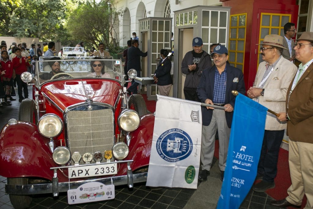 Drive to Revive - 12th Annual ITC Hotels Historic Vehicles Drive 1 Flag off at ITC Windsor by Special Commissioner of Traffic, M.A Salim