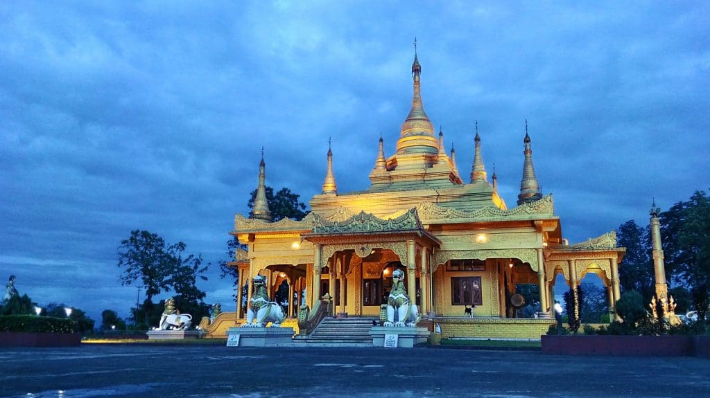 Golden Pagoda (monastery) in Namsai, Arunachal Pradesh, India Arunachal Pradesh, India Image courtesy: Jim Ankan Deka via Wikipedia Commons