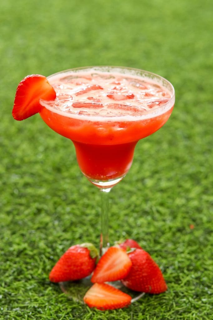 Festive cocktails -  Fruity Strawberry Margarita 
