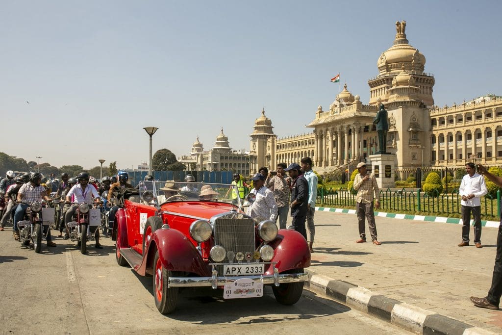 ITC Hotels Historic Car Drive passes through Vidhan Soudha in Bengaluru 2 Drive to Revive - 12th Annual ITC Hotels Historic Vehicles Drive