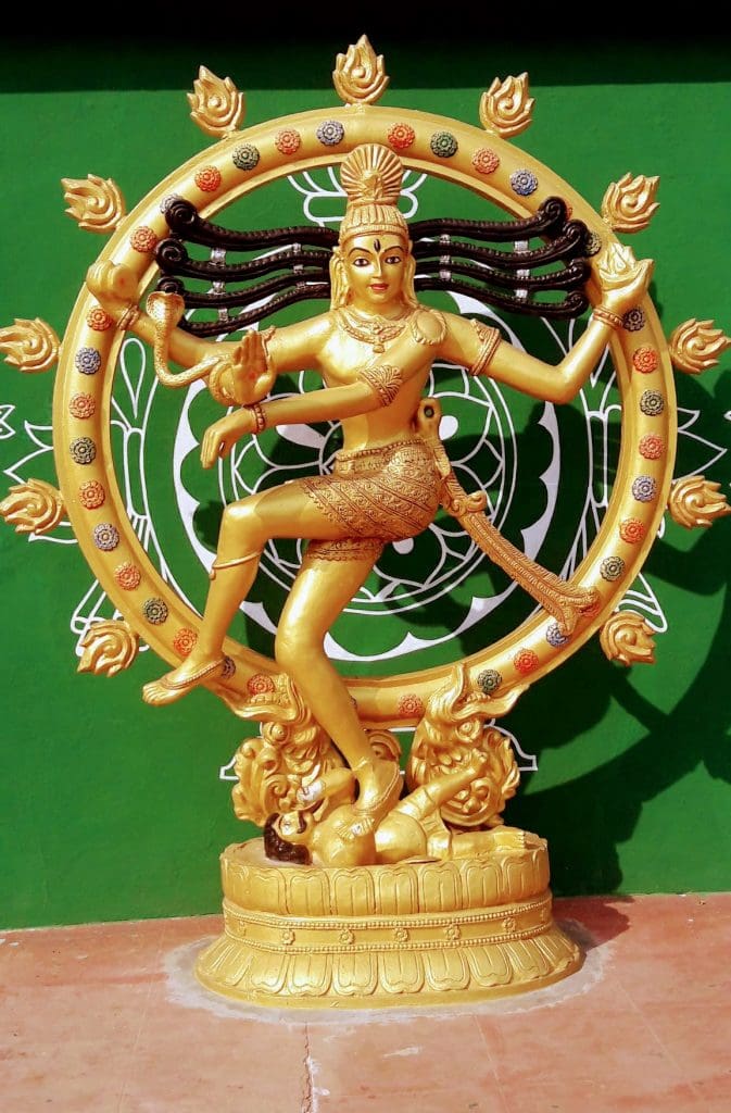 Lord Shiva as the cosmic dancer. Nataraja is most often depicted through a statue.  Image courtesy: Vishnu Varsha Daliparthi via Wikipedia Commons