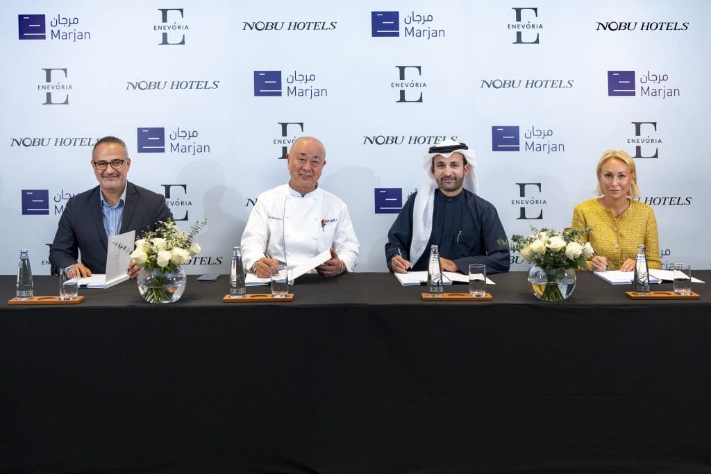 Nobu Hospitality announced a new beachfront Nobu hotel, restaurant and branded residences on Al Marjan Island in Ras Al Khaimah