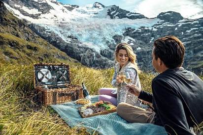 Excursiones de lujo alpinas heli picnic PC Lee Saunders