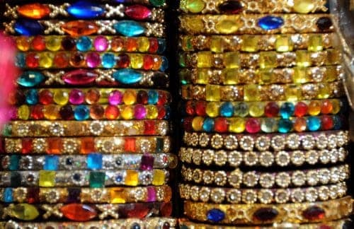 Colourful bangles on Irwin Road