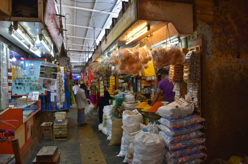 Compras en los mercados de Pondicherry