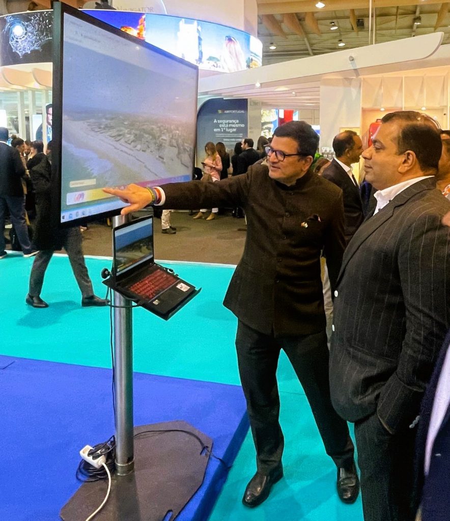 Minister of Tourism, Goa launches a 360 degree video interactive website at Bolsa Turismo Lisboa, Portugal