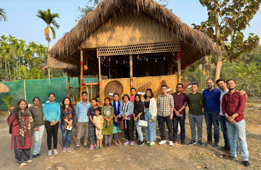 IIS OTs of the 2021 and 2022 batch visiting a tribal village near Kaziranga National Park  - North East India 