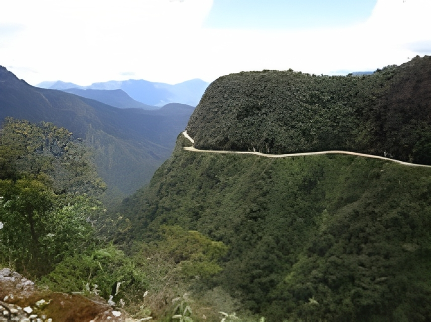 Cycling Death Road, Bolivia