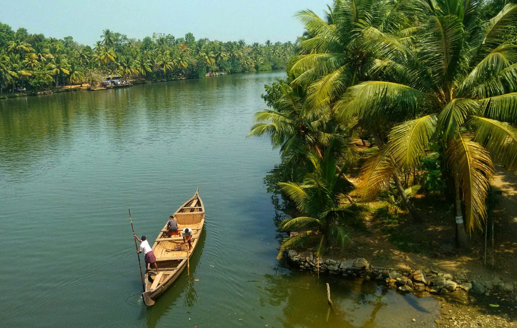 Kerala Backwaters - an amazing travel destination  - Image credit Anoopavanthika courtesy Wikipedia Commons