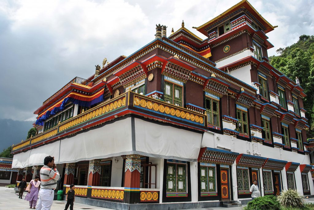 Dharmachakra Centre Rumtek Monastery, Sikkim India -Image courtesy: Sujay25 via Wikipedia Commons