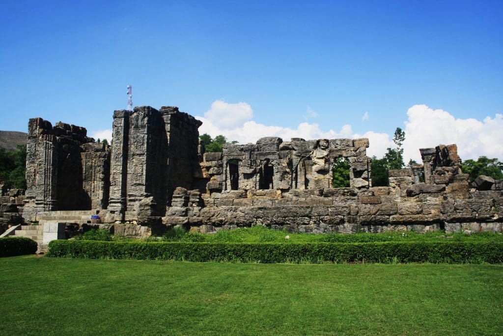 Sun Temple Martand - Temples in Jammu and Kashmir Image credit Drmaliktariq via Wikipedia Commons