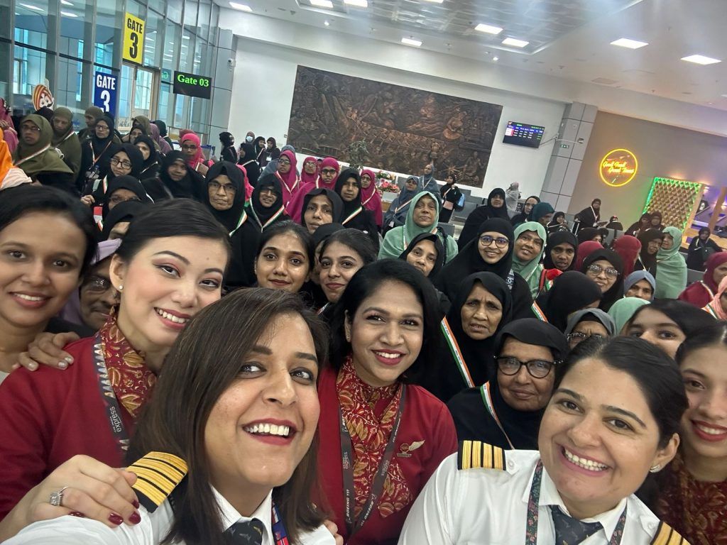 Image2 Air India Express hace historia con el primer vuelo Haj de mujeres en la India: un gran hito