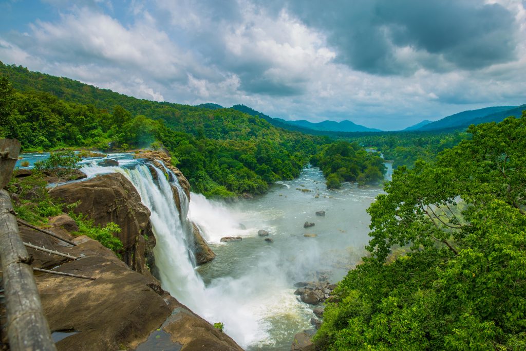 The View of the Athirapally Falls during the onset of Monsoon 10 stunning Monsoon Destinations that will Rejuvenate you