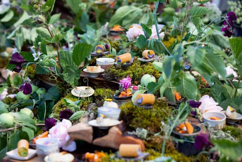California Shines Bright in the Michelin Guide 2023 4 A welcome array of plants and food straight from Single Thread farm Credit - Visit California_Ellen Baker