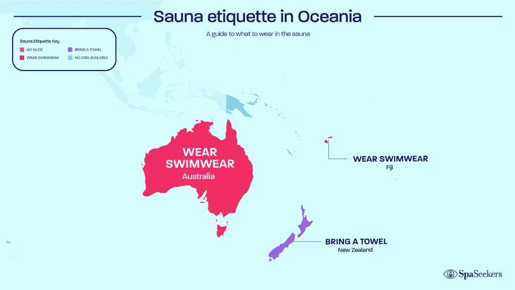 Sauna etiquette in Oceania