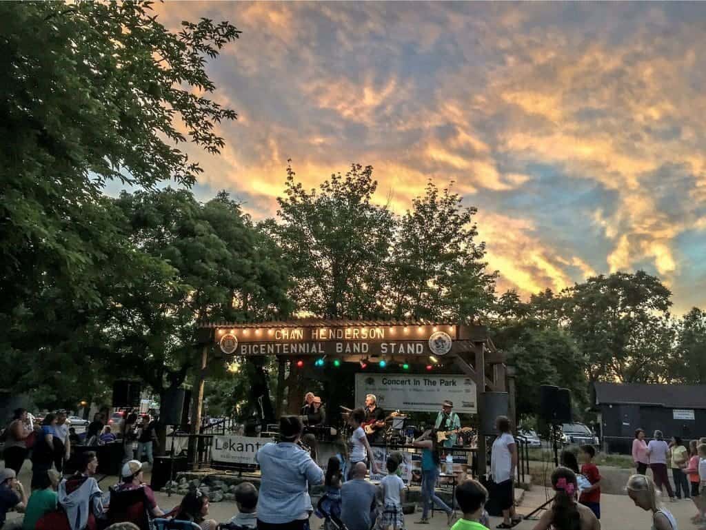 Concerts in the park in San Francisco Bay 