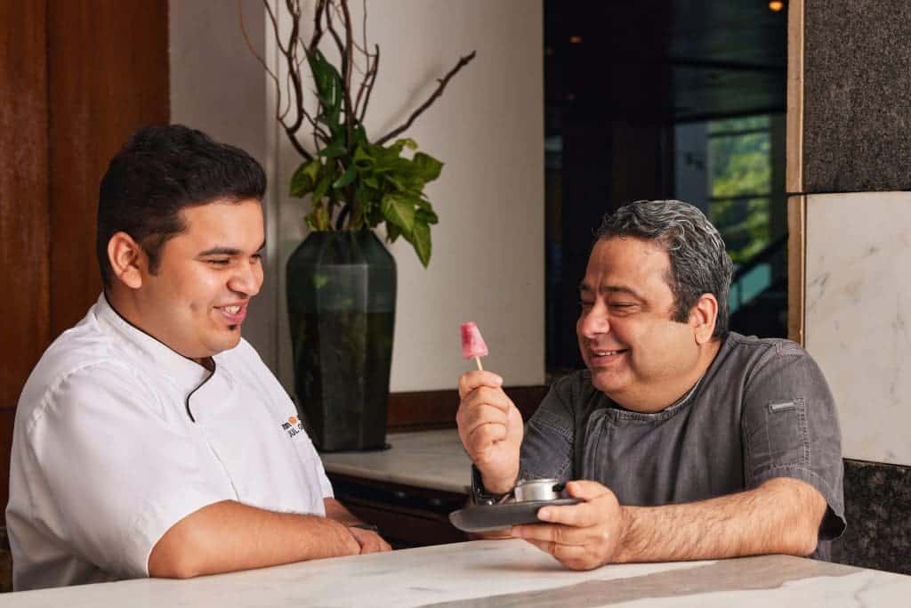 Indian Accent - Chef-Manish-Mehrotra-Culinary-Director-Indian-Accent-Chef-Rijul-Gulati-Head-Chef-Indian-Accent-Mumbai