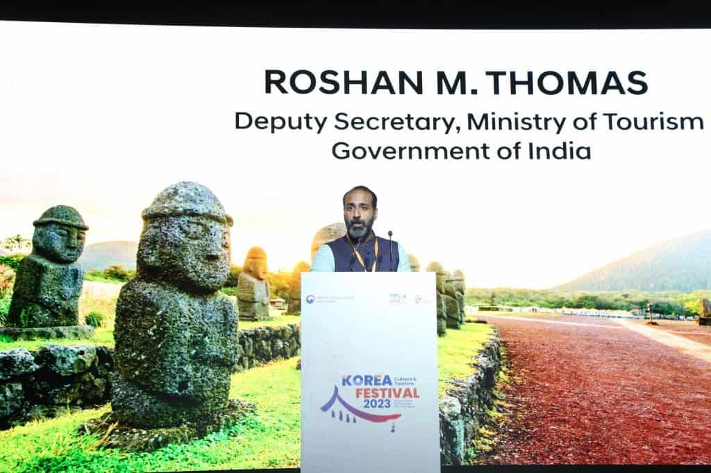 Spectacular Korean Festival 2023 finished in style 1 Roshan M. Thomas, Deputy Secretary, Ministry of Tourism, Government of India