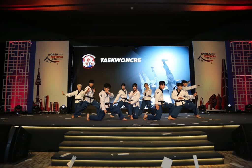 Spectacular Korean Festival 2023 finished in style 8 Taekwondo demonstrations by Taekwoncre