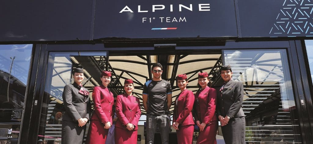 Qatar Airways Announced as Official Airline Partner of BWT Alpine F1 Team Qatar Grand Prix 2023