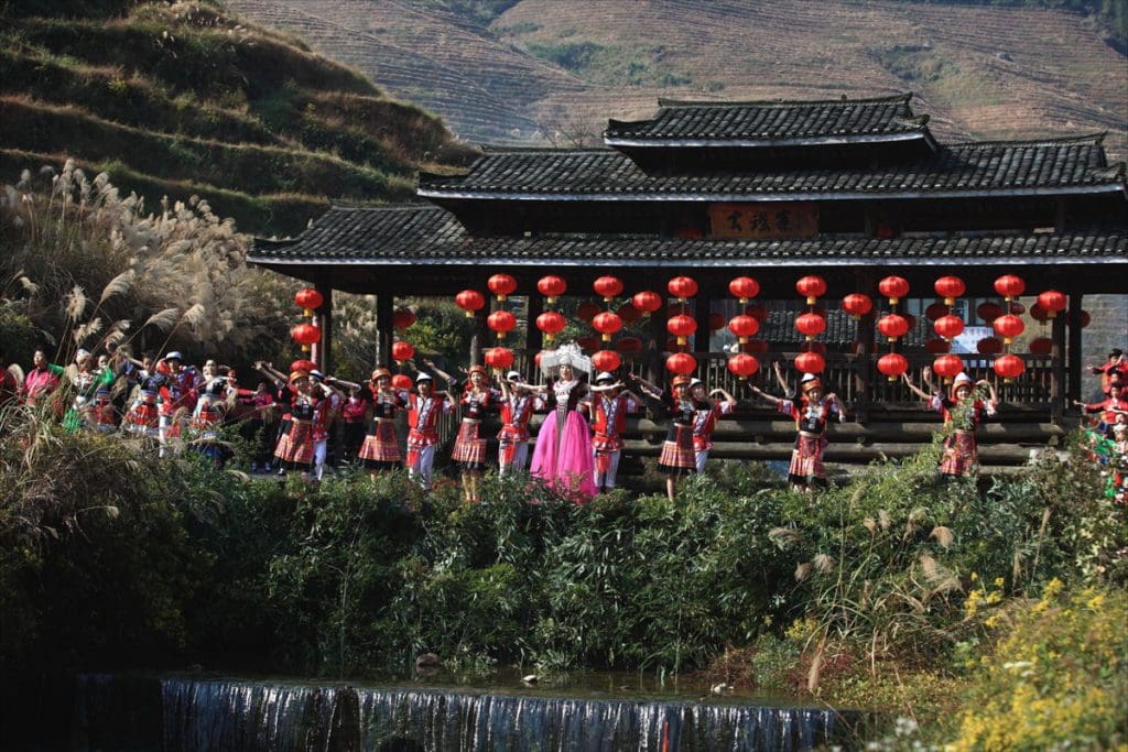 China Dazhai Village Traditional Dance Performance