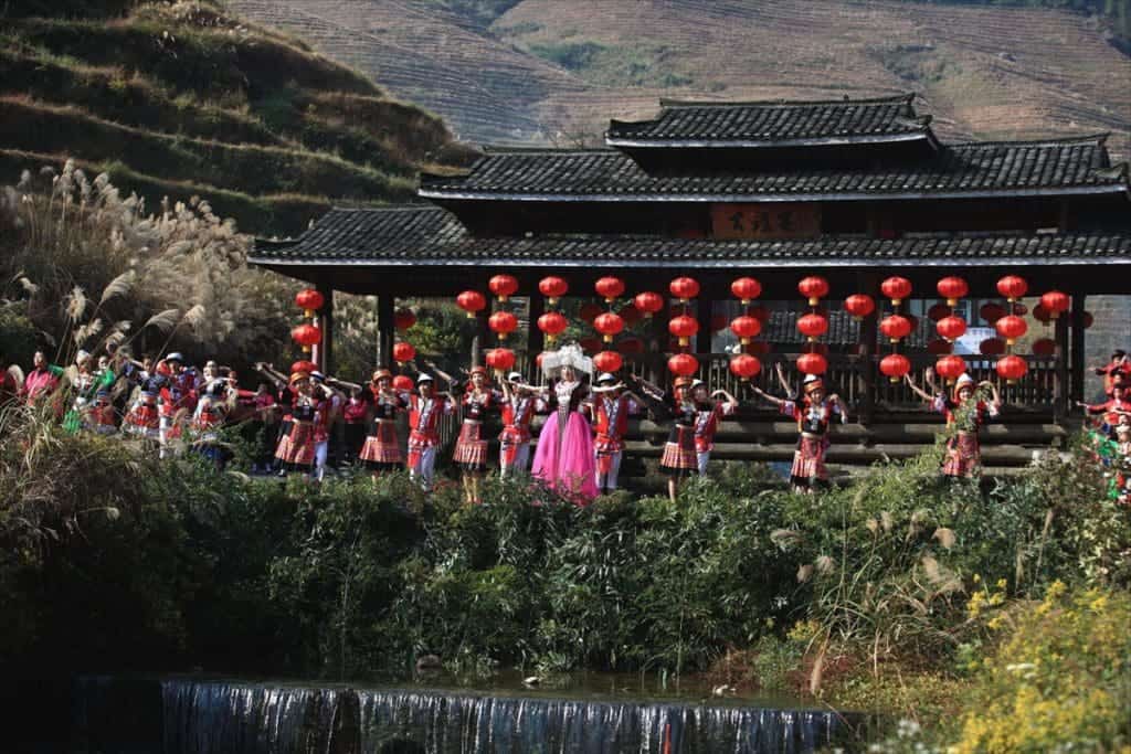 China Dazhai Village Traditional Dance Performance