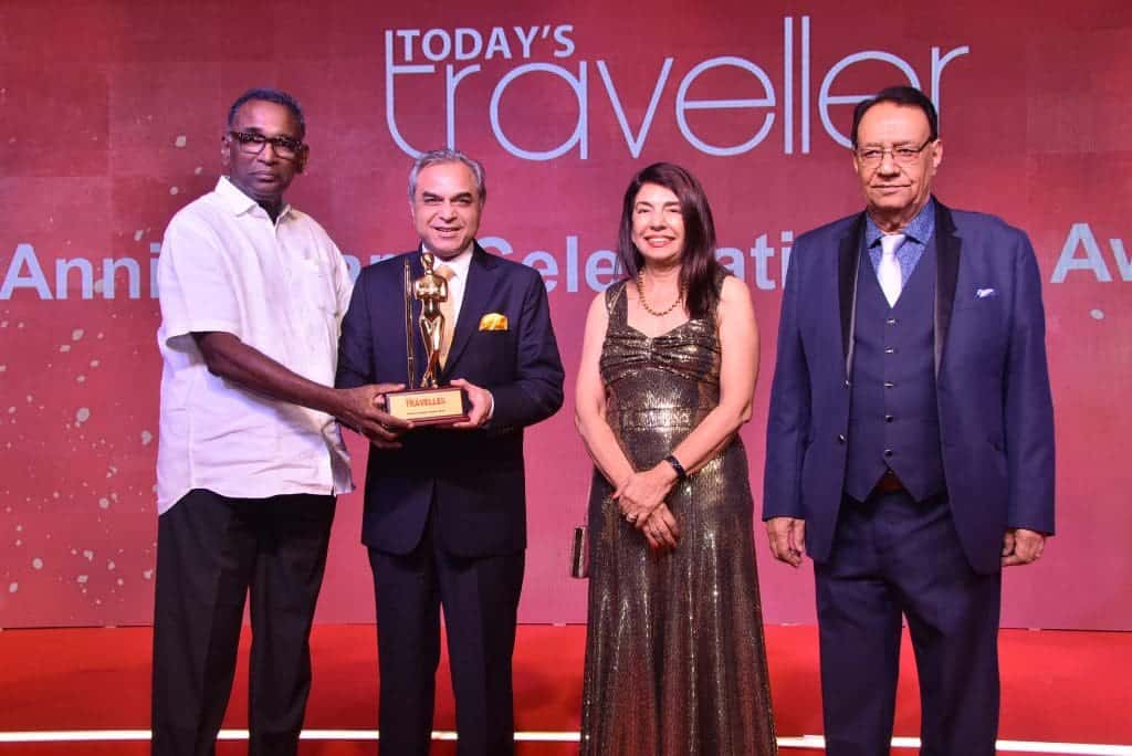 L-R: Justice Jasti Chelameswar, Former Judge, Supreme Court of India; Anil Chadha, Divisional Chief Executive, ITC Hotels; Kamal Gill, Executive Editor and Managing Director, Gill India Group; Kewal Gill, Chairman, Gill India Group