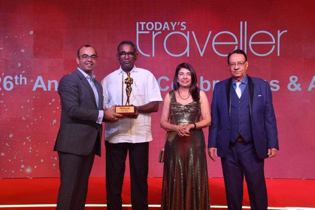 L-R: Zubin Saxena, Managing Director and Senior Area Vice President, South Asia, Radisson Hotel Group, Justice Jasti Chelameswar, Former Judge, Supreme Court of India; Kamal Gill, Executive Editor and Managing Director, Gill India Group; Kewal Gill, Chairman, Gill India Group