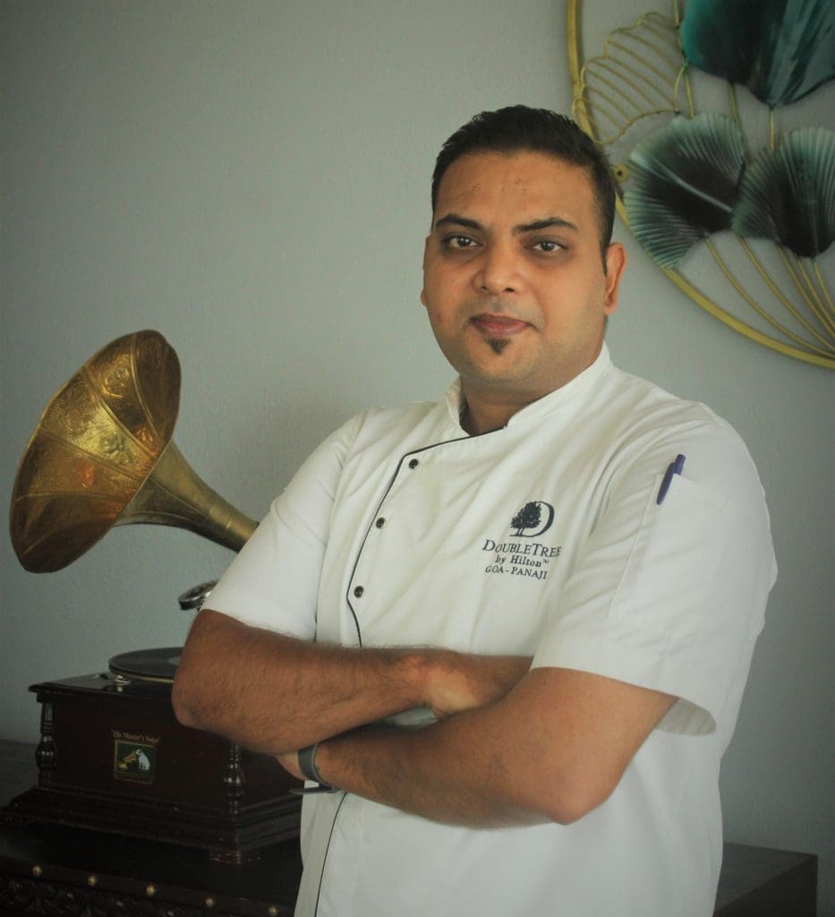 Chef Mycherla Santosh Kumar chef ejecutiva DoubleTree Hilton Goa Panaji
