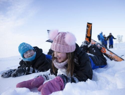 Skiing With Skin-Based Skis Nallikari- Oulu