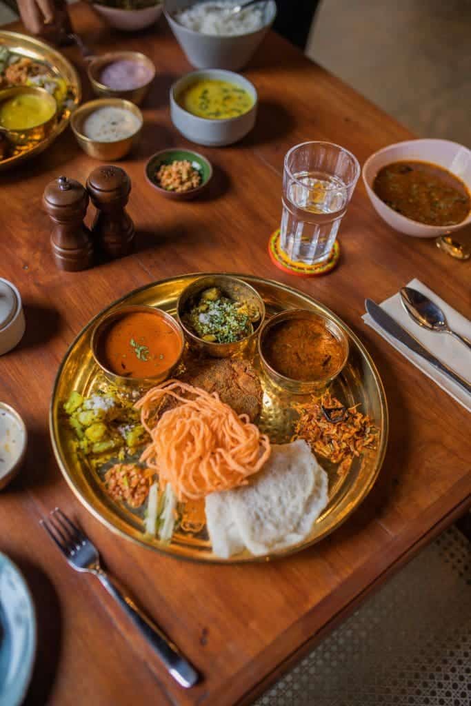 Yuvraj Lakham and Yuvrani Shraddha share their love of Sawantwadi and Palace Boutique Art Hotel 8 A traditional Thali