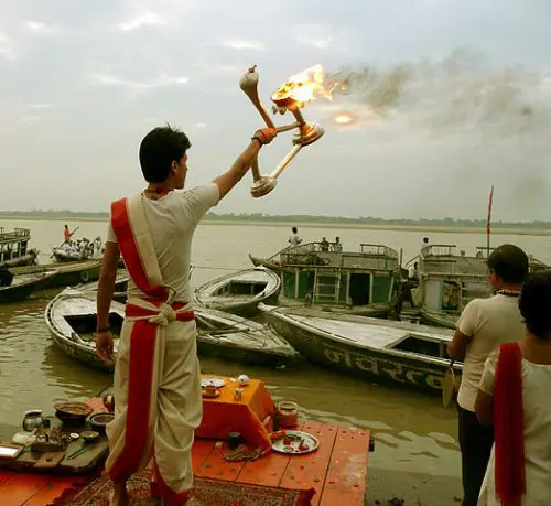 523px A Varanasi day Aarti Arati in progress India scaled 1 The Best of Budget Travel in India - 14 Great Destinations with Unique Local Experiences