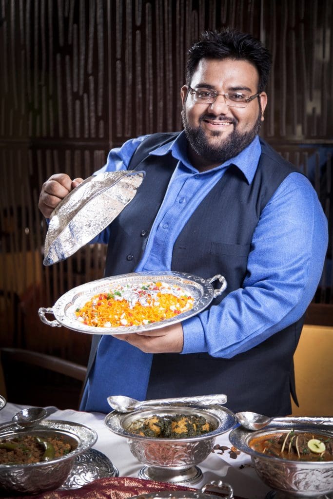 Emocionantes locales emergentes de comida chef anfitrión Osama Jalali Westin Gurgaon