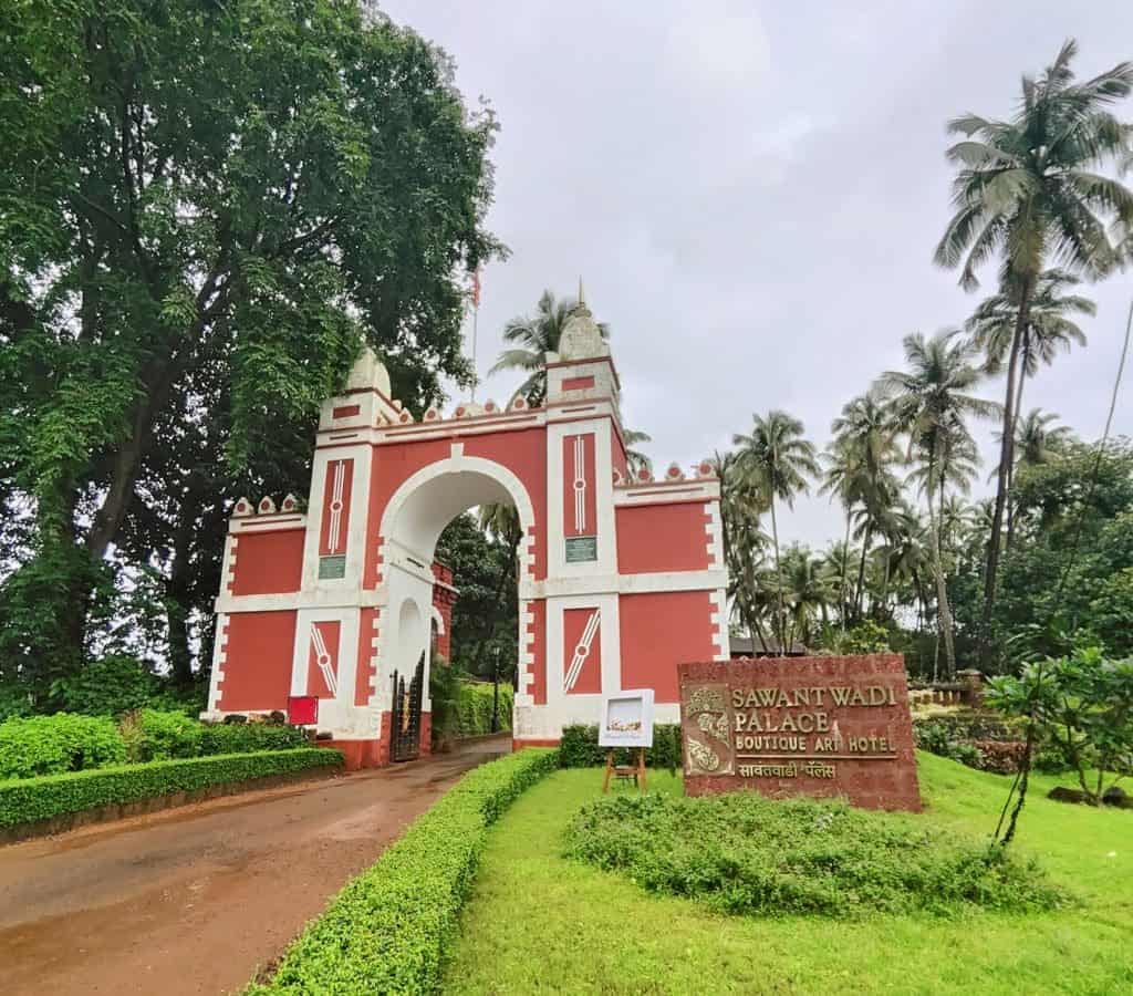 Yuvraj Lakham and Yuvrani Shraddha share their love of Sawantwadi and Palace Boutique Art Hotel 2 The palace entrance
