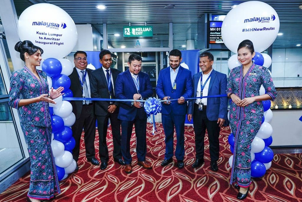 Malaysia Airlines inicia vuelos directos en la ruta Amritsar Kuala Lumpur