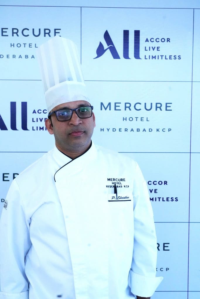 Chef Shreedhar Punna chef ejecutivo Mercure Hyderabad KCP