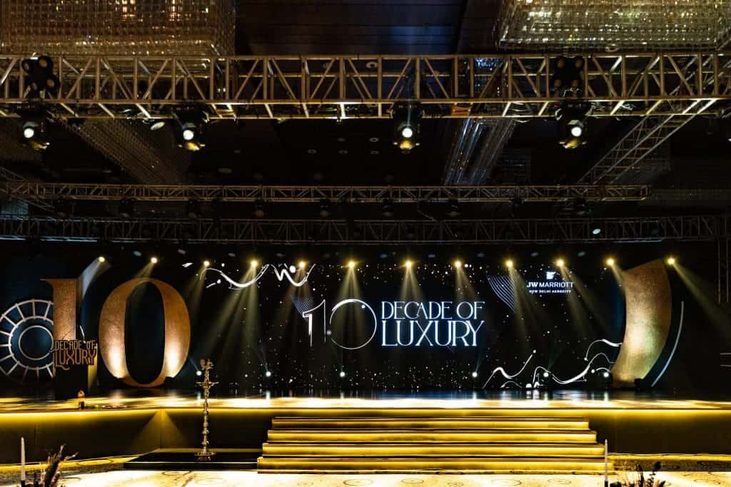 Stage front, JW Marriot New Delhi Aerocity