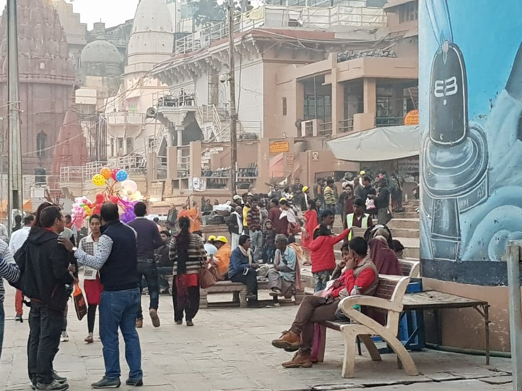 Busy lanes of Sacred Varanasi