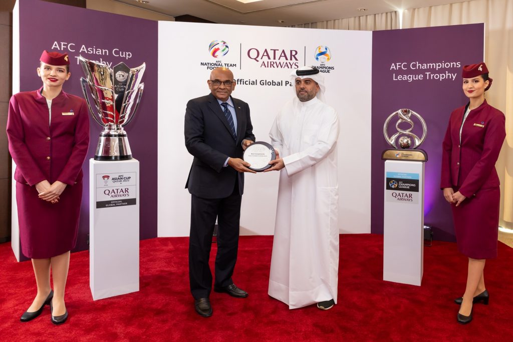 Qatar Airways y la Confederación Asiática de Fútbol anunciaron una asociación global