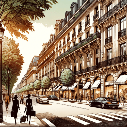 Avenue Montaigne in Paris