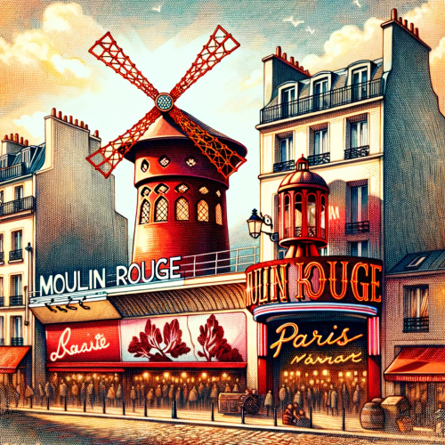  The Moulin Rouge in Paris