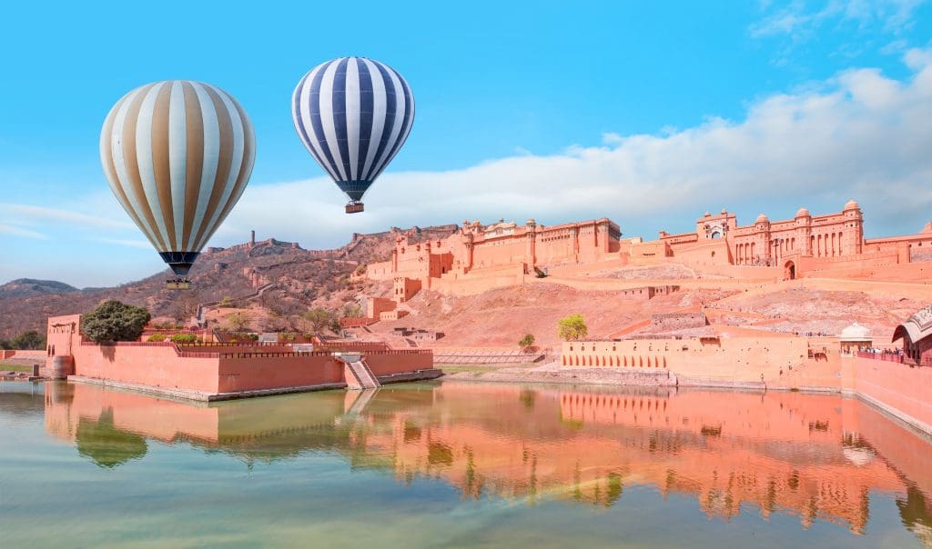 Hot air balloon rides at Rajasthan