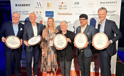 Taj wins the 'World's Finest Luxury Grand Palaces' award at the '101 Best Executive Summit' in Germany