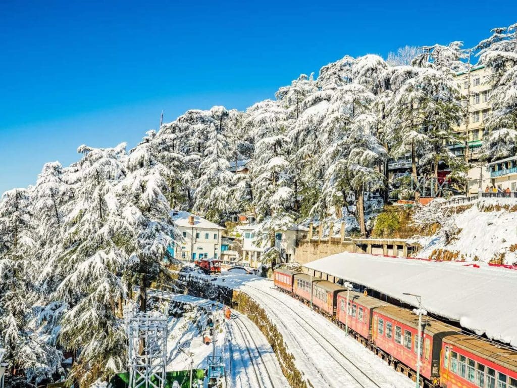 Toy train at Shimla (winter retreats in India)