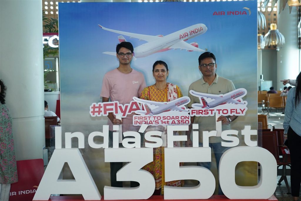 Air India el primer Airbus A350 de la India vuela con pasajeros desde Mumbai a Chennai