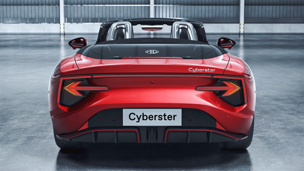 Image3 Vista trasera del Cyberster MG Cyberster hará su primera aparición en Medio Oriente mientras MG Motor celebra sus 100 años